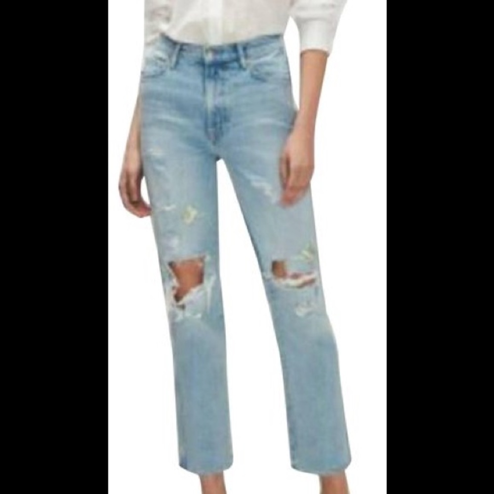 7 For All Mankind Blue Marilyn The Relaxed Boyfriend Cut Jeans